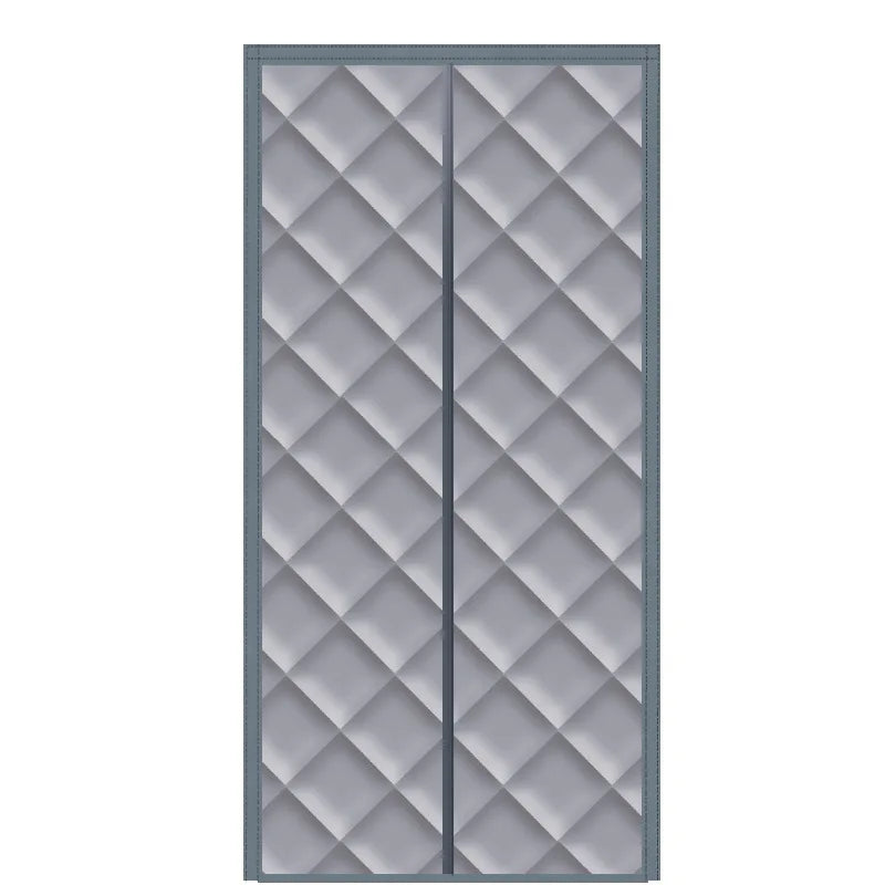 Rideau isolant thermique magnétique pour porte