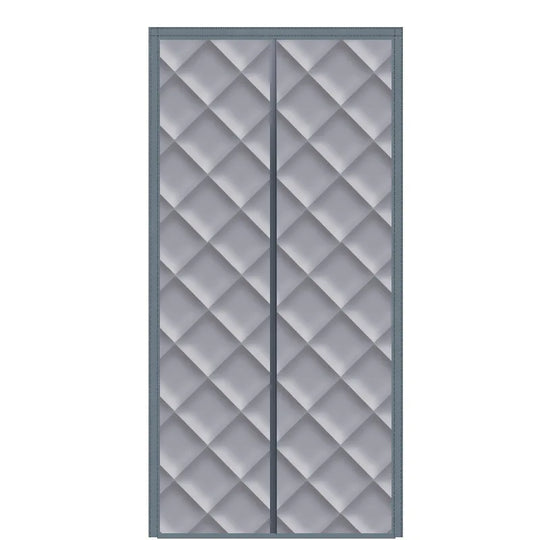 Rideau isolant thermique magnétique pour porte