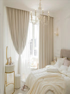 Rideau double voile princesse nordique sur mesure