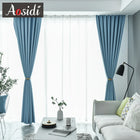 Rideau occultant bleu ciel moderne pour salon et chambre