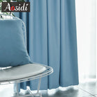 Rideau occultant bleu ciel moderne pour salon et chambre