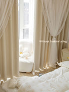 Rideau double voile princesse nordique sur mesure