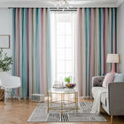 Rideau occultant double couche pour salon, installation plafond