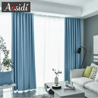 Rideau occultant bleu ciel moderne pour salon et chambre