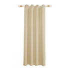 Rideau anti-bruit phonique beige à œillets
