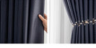 Rideau occultant bleu pour chambre, plusieurs dimensions