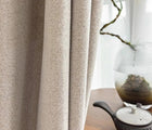 Rideau de chambre marron clair occultant et doux