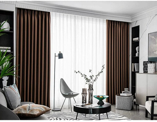 Rideau de chambre marron occultant Tendre Nuit
