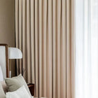 Rideau occultant beige pour salon, hauteur 250 cm