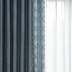 Rideau occultant bleu nordique pour salon