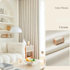 Rideau salon crème occultant moderne