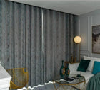 Rideau occultant gris en velours vintage pour salon