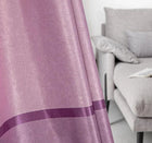 Rideau occultant rose moderne pour salon
