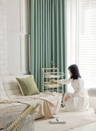 Rideau occultant pour salon, gris, crème ou vert