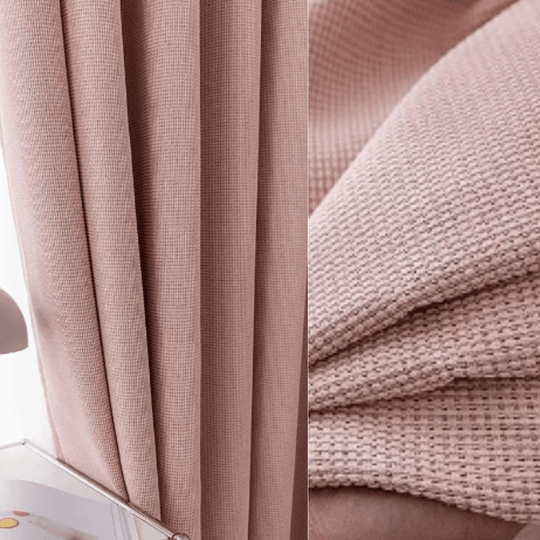 Rideau thermique rose double couche 250 cm