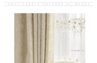Rideau occultant en velours beige