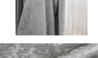 Rideau occultant en velours gris, hauteur 250 cm