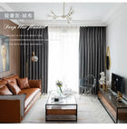 Rideau en velours gris occultant chic