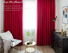 Rideau en velours rouge occultant, sur mesure