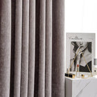 Rideau occultant en velours violet, sur mesure