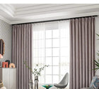 Rideau occultant en velours violet, sur mesure