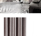 Rideau occultant en velours violet, sur mesure