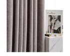 Rideau occultant en velours violet, sur mesure